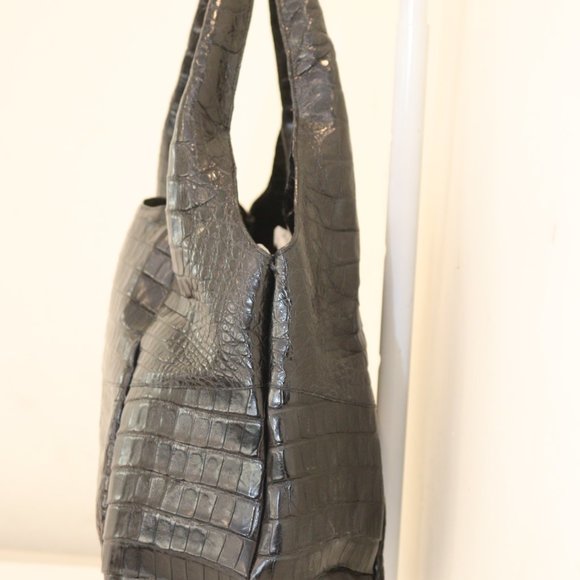 Nancy Gonzalez Crocodile Hobo Handbag  Shoulder Bag - Picture 6 of 15